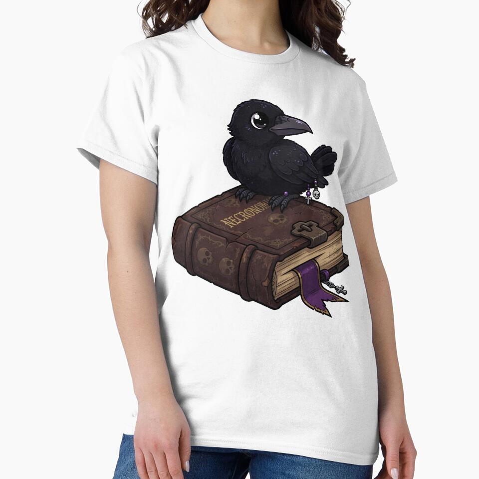 Crow on Ancient Tome by IllumeInk