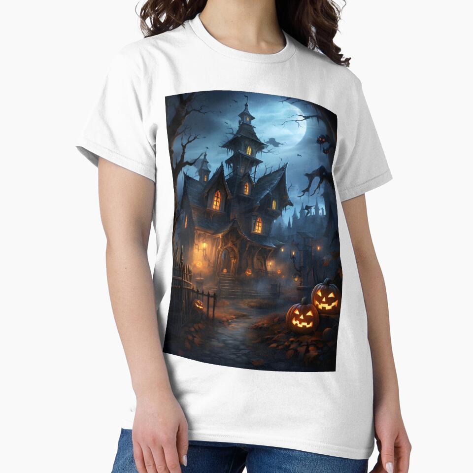 Halloween castle by AIArtArchitect