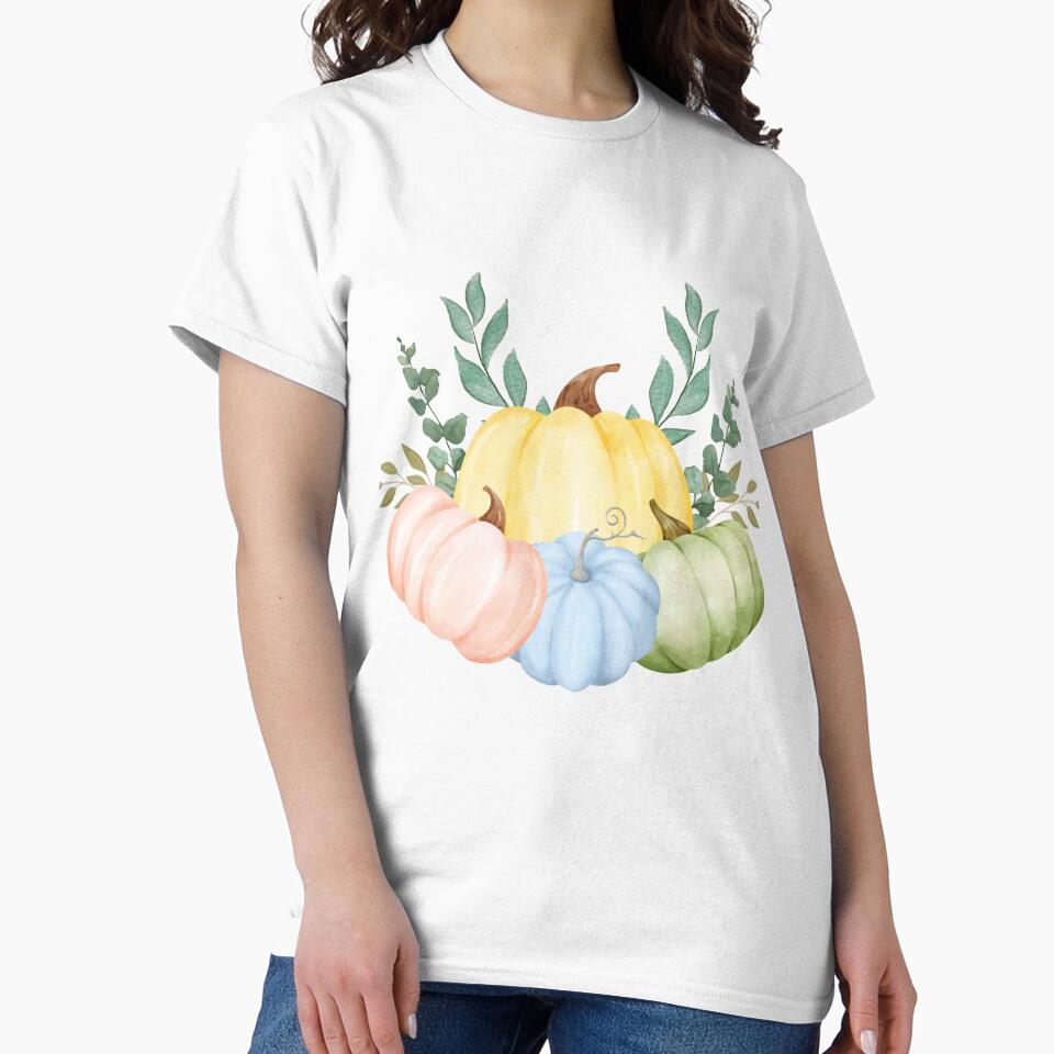 Watercolor fall farmhouse pumpkin by Shahd  Design