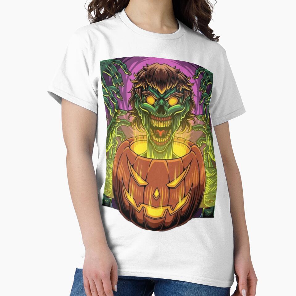 Zombie in Halloween Pumpkin Head by Ivan Šanjug