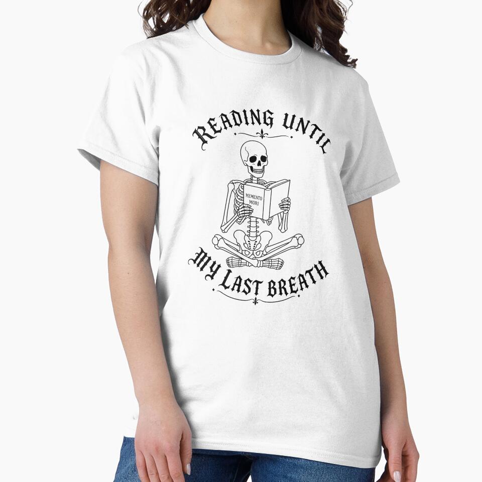 Reading Until My Last Breath Book Skeleton by moonlitlibrary
