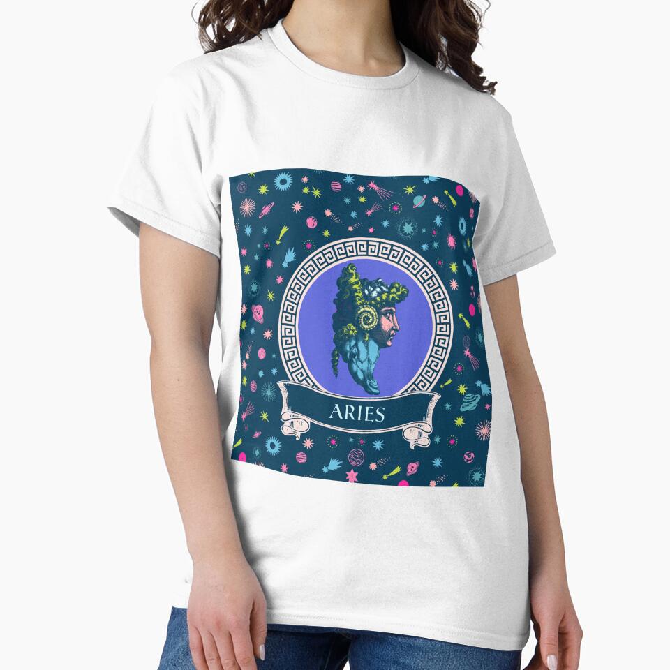 Aries Star Sign Celestial Art by PrintyBazaar