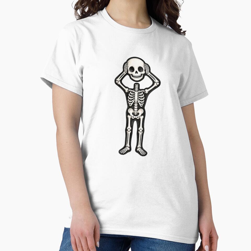 Skeleton Lifting His Head by Tropical art