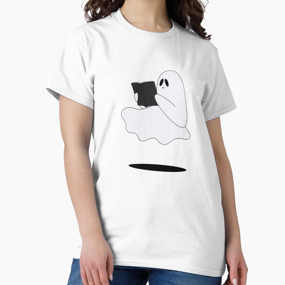 Sheet Ghost Reading A Book While Floating by limitLIS
