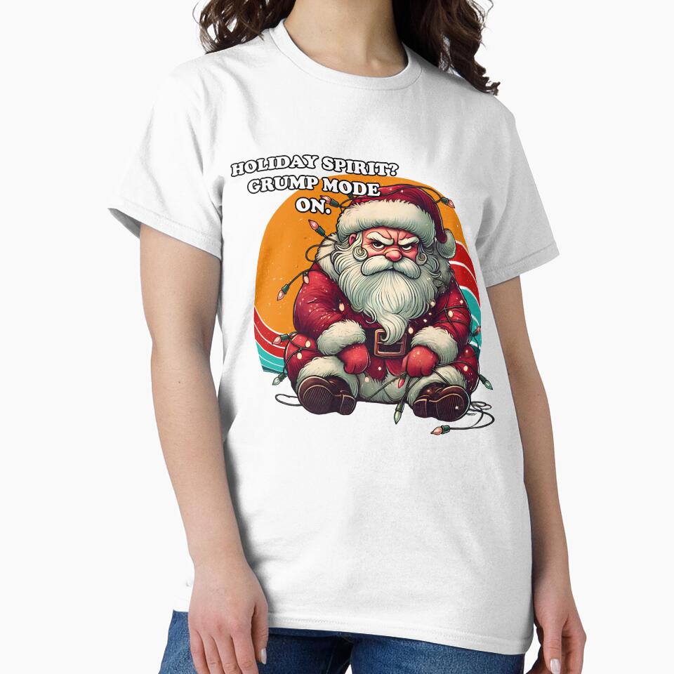 Funny Vintage Grumpy Santa Claus by KelvinBlaze