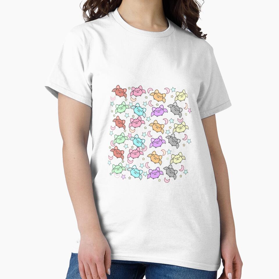 Pastel bat pattern by Antonia Ippolito