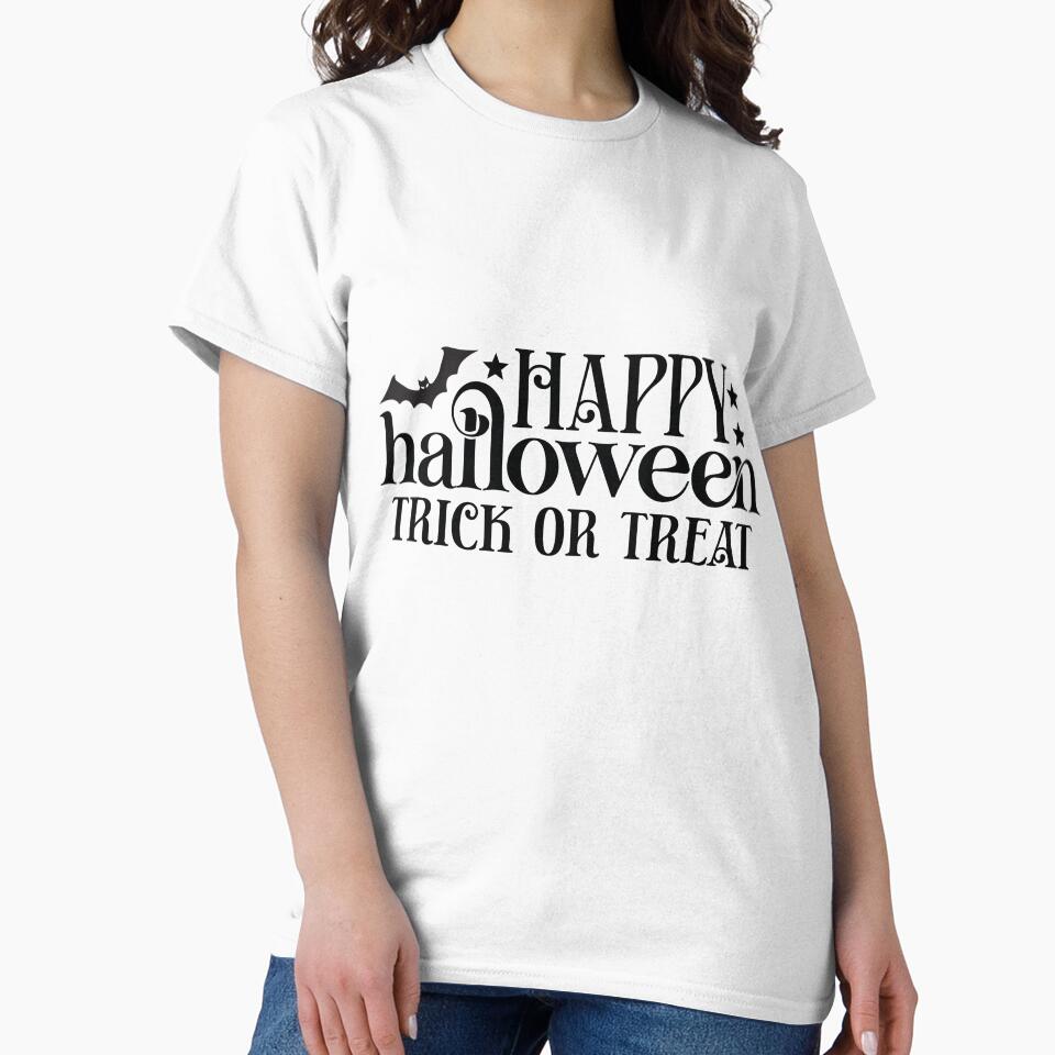 Happy Halloween Trick Or Treat - Autumn Halloween Vibes Quotes Retro Vintage Spooky Season Gift by FuzionRaptor