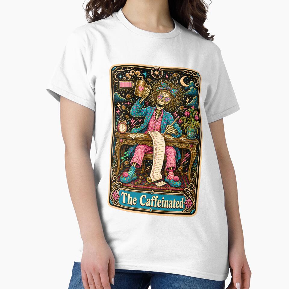 Funny Tarot Skeleton - The Caffeinated by Travelslightly