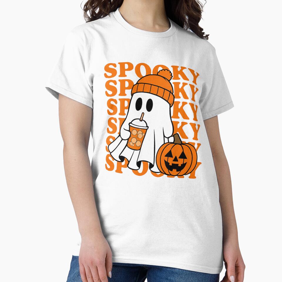Cute SPOOKY T-Shirt Design by magiquecreations