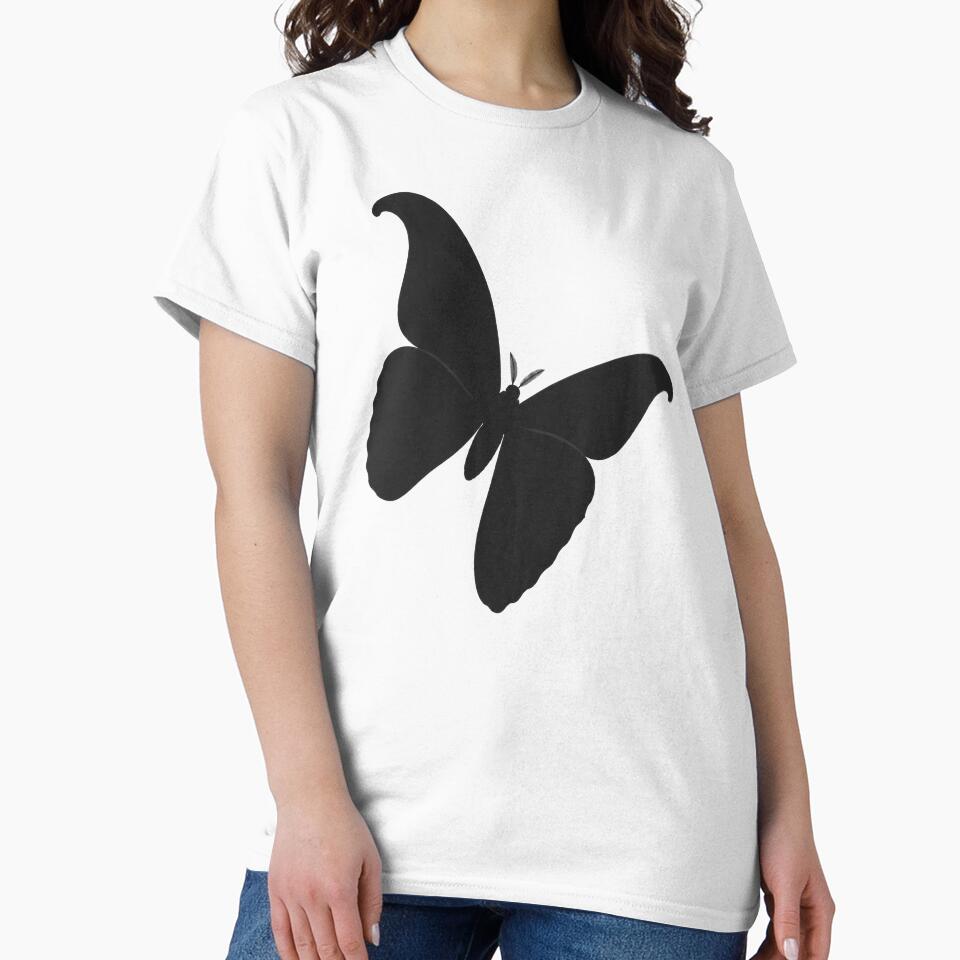 Minimalist Dark Moth Silhouette by Ombrya