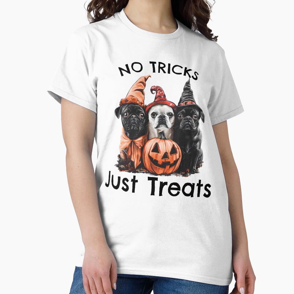 dogs No Tricks Just Treats Cute Halloween Costume by ColorFlowArt