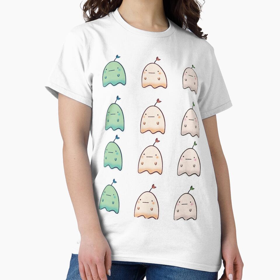 Kawaii Ghost in 3 Colors by Ikumy