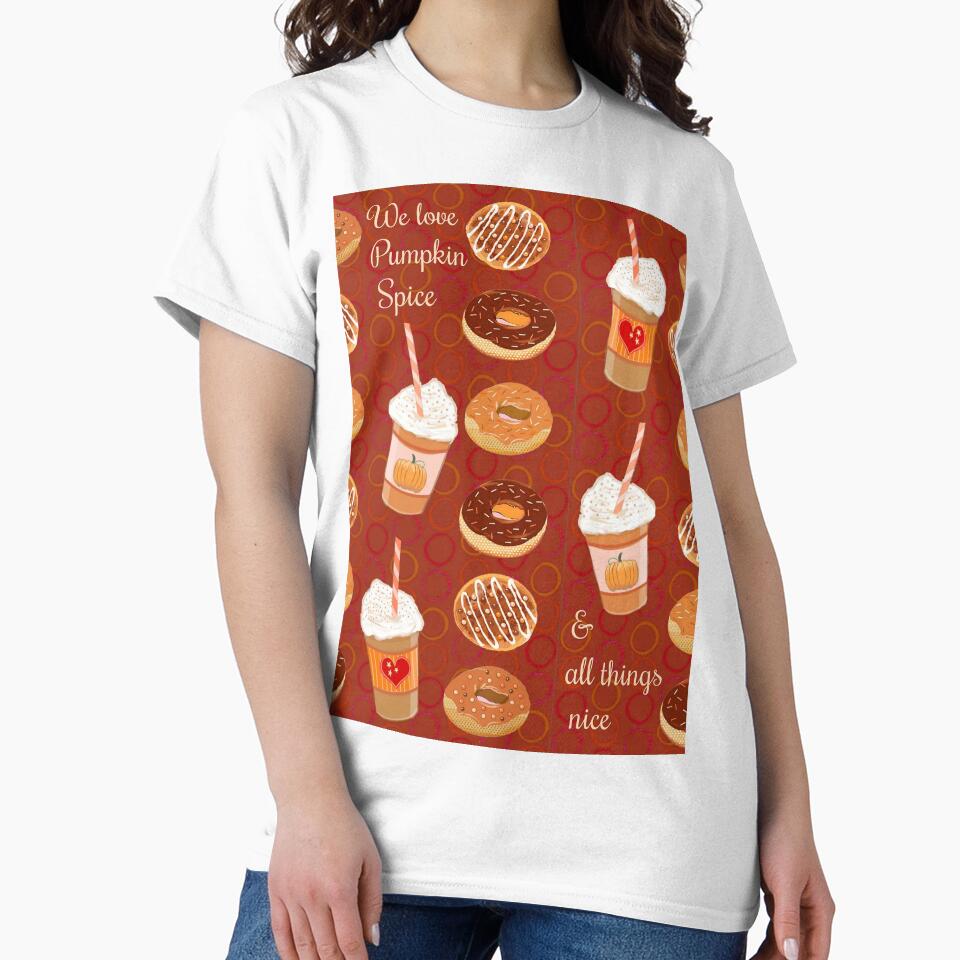 Pumpkin spice latte and pumpkin spice doughnuts by MagentaRose