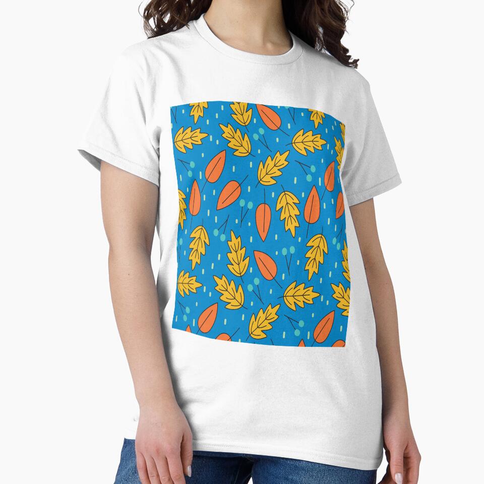 colourful leaves autumn pattern - seamless colorful leaves autumn pattern by FirstTouch