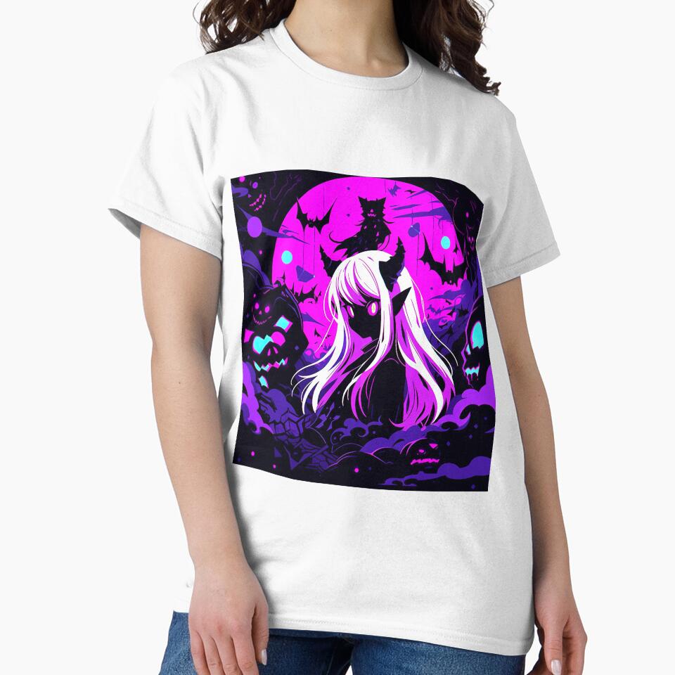 Spooky Halloween Fantasy Anime Girl by bubblegoth