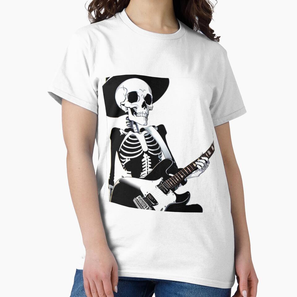 Skeleton playing guitar by ShinjanPatra