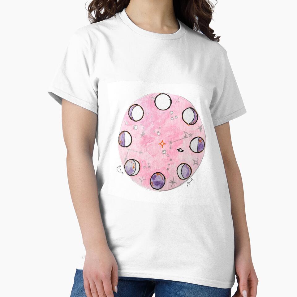 Moon Phases - pink by PixieMoons