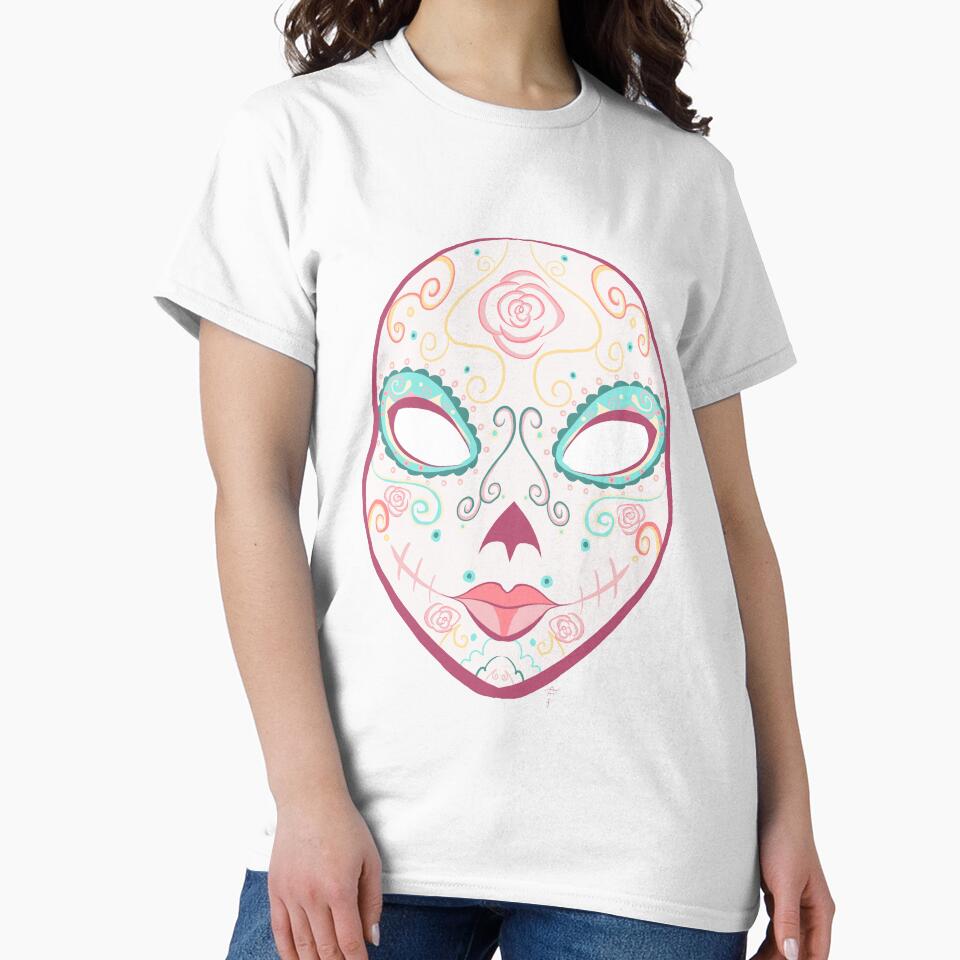 Dia de Muertos Rose Mask by AnazenArt