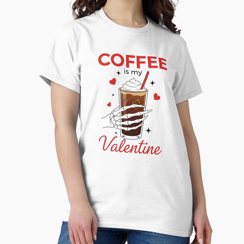 Coffee is My Valentine Skeleton by CrispyMeowsart