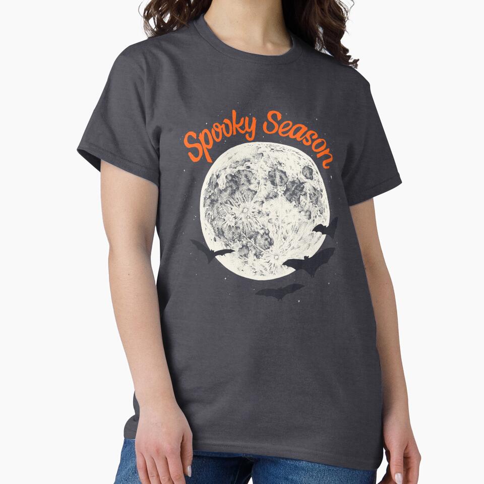 Spooky Season Full Moon & Bats by Elizabeth Weglein
