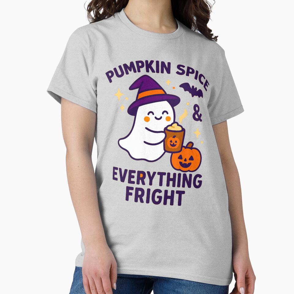 : Pumpkin Spice & Everything Fright – Cozy Haunts - V3 by WheelieGdArt