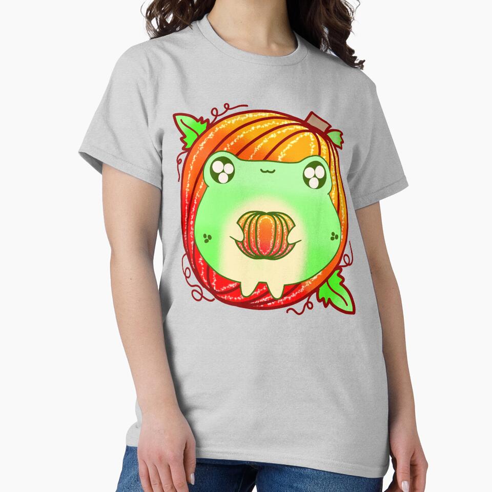 Cutest pumpkin patch halloween frog by Quacktails