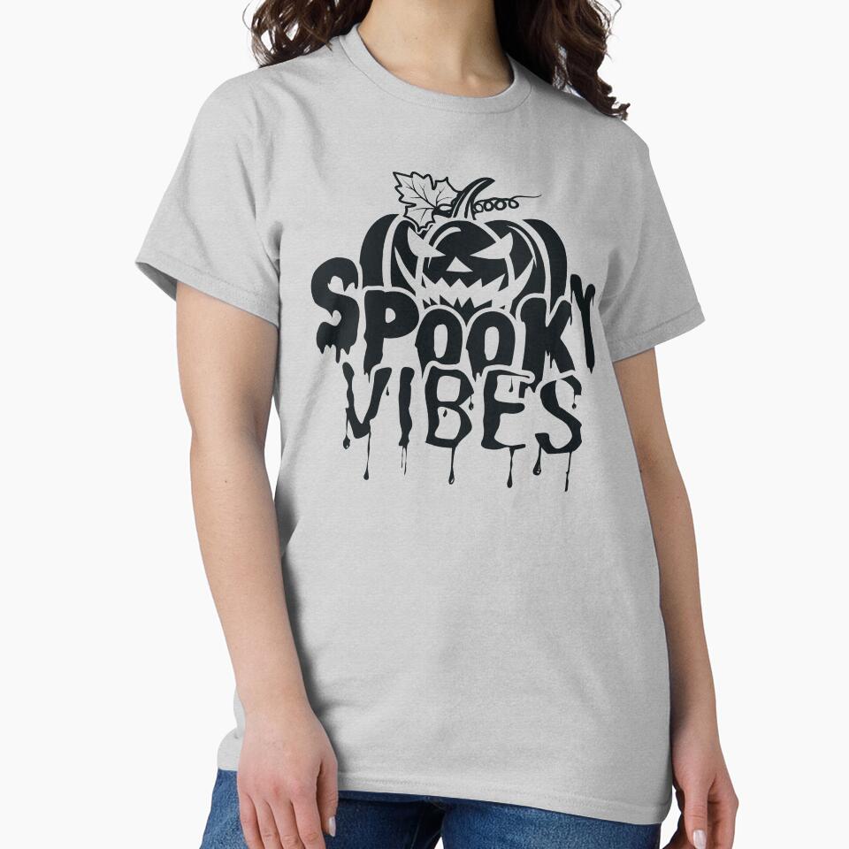 Spooky vibes Halloween - funny saying by VichallanStudio