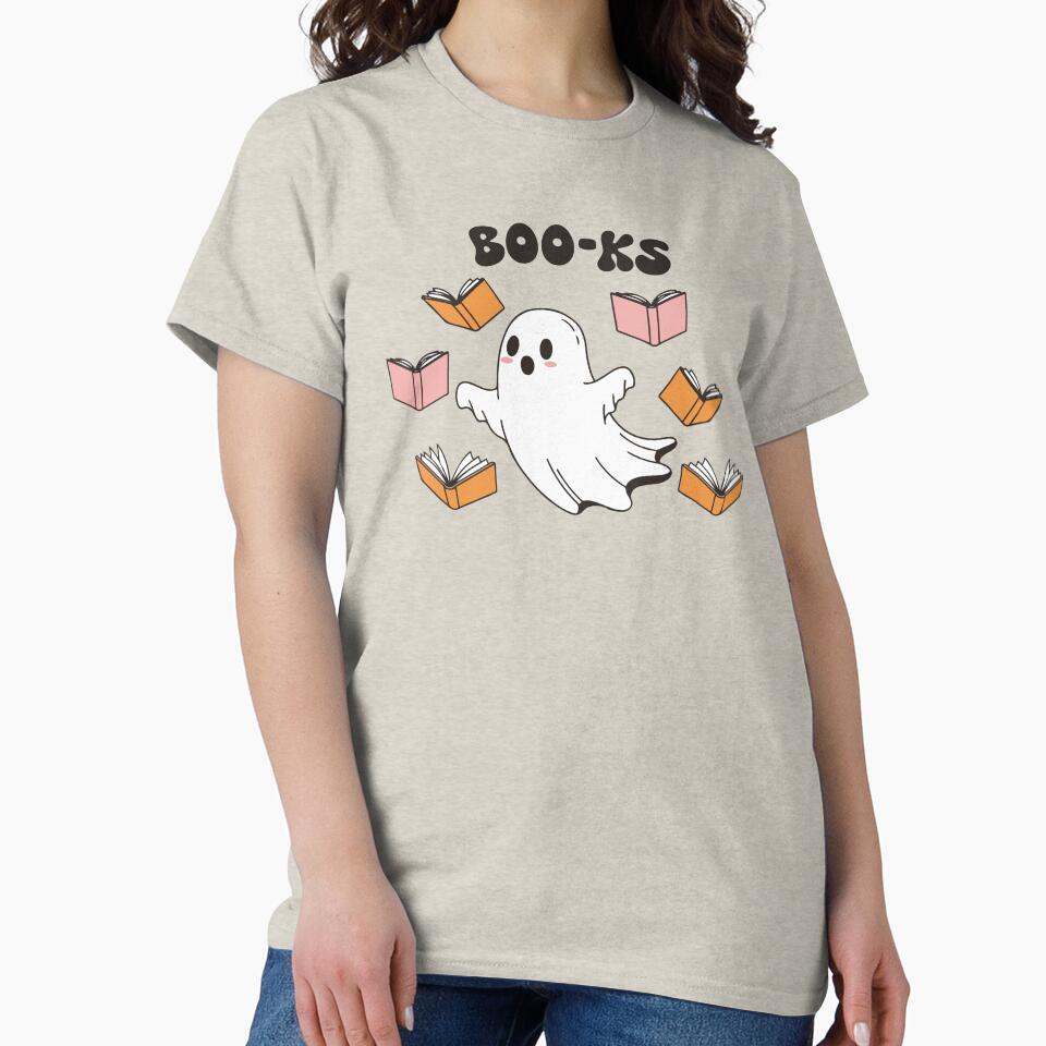 Boo-ks Ghost Book Lover by FlashCraft Design