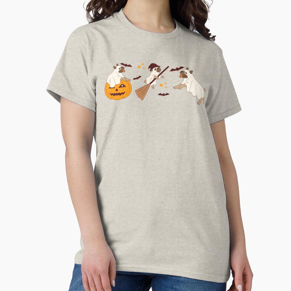 halloween, pumpkin season, autumn tee, fall shirt,ghost and bats by chipmuckdesignn