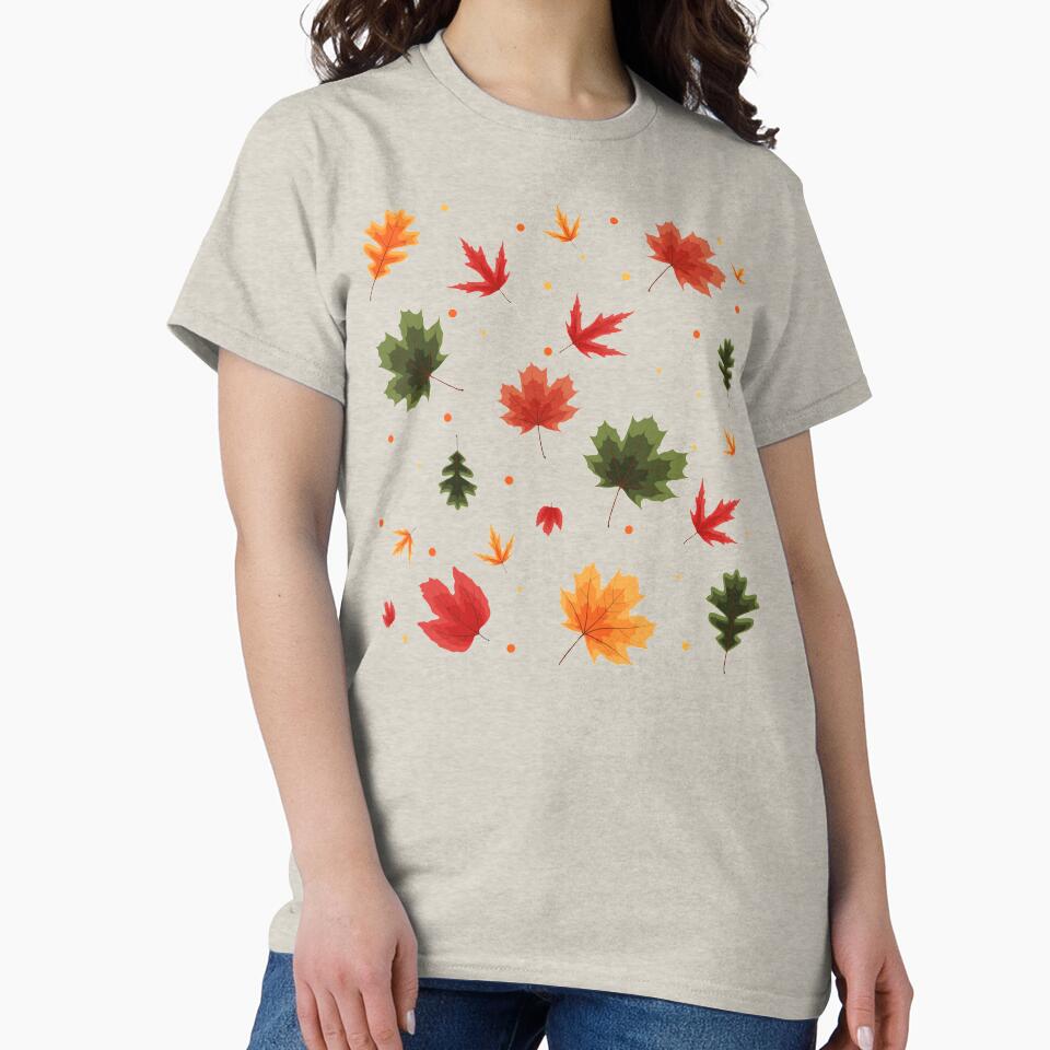Fall leaves Pattern - Autumn leaves aesthetic by CaitU