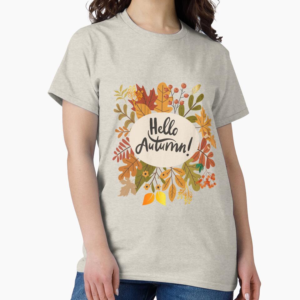 Hello Autumn - Cozy Fall Aesthetic by Oopsie Doodle