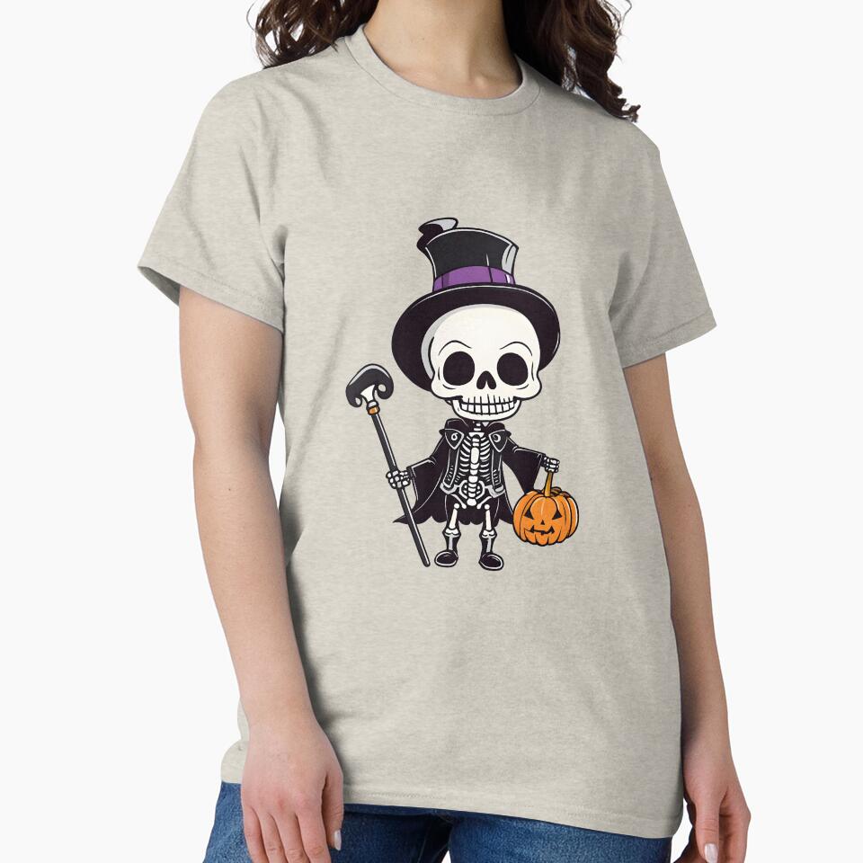Halloween Skeleton with Jack o' Lantern by RandomJunction