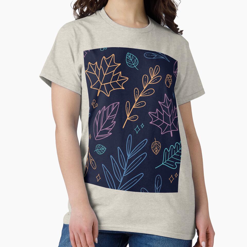 Cute Pattern Dry Leaves v6 by cute--world