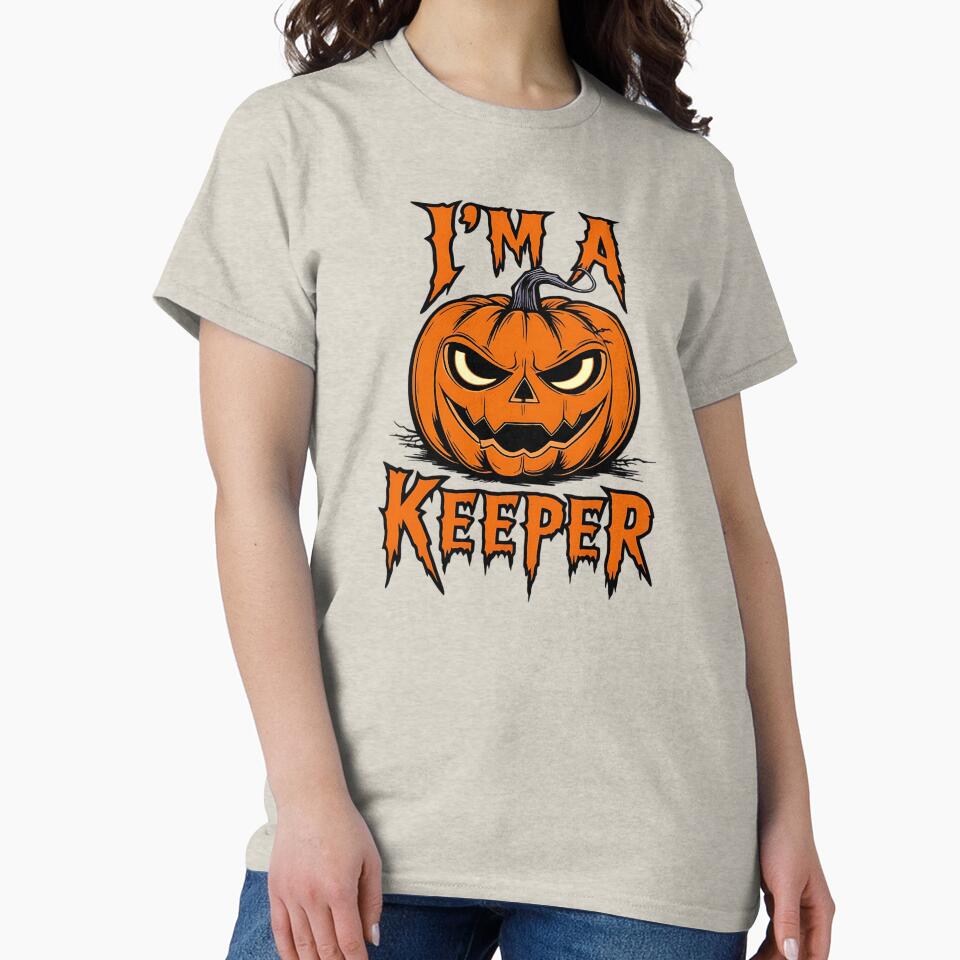 I'M a Keeper, Jack-o'-Lantern Halloween Design by TrendTeeLab
