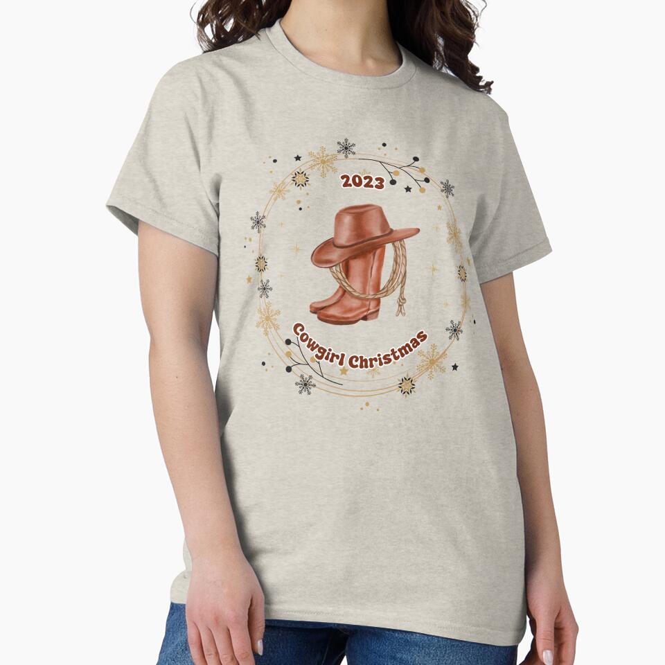 Cowgirl Christmas, Retro Western Christmas, Western Aesthetic, Retro Aesthetic by DonateWord