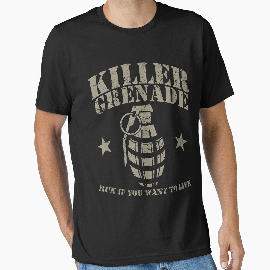 Killer Grenade Retro Vintage Distressed Design by JakeRhodes