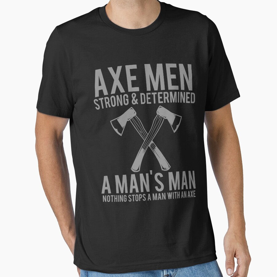 Manly Axe Retro Vintage Distressed Design by JakeRhodes