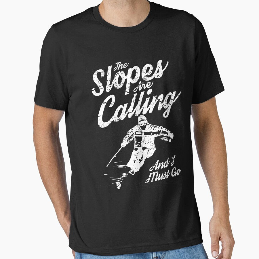 Ski Slopes Retro Vintage Distressed Design by JakeRhodes