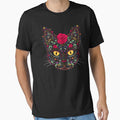 Day of the Dead Kitty Cat Sugar Skull by Dina June