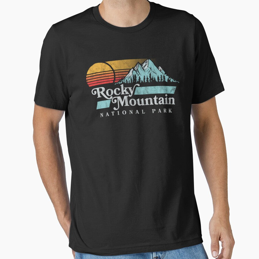 Rocky Mountain National Park Vintage Distressed Graphic by Pyotsak