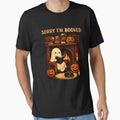 Sorry I’m Booked Cute Ghost Reading Spooky Vibes Book Lover School Halloween by Bad Kitty Designz