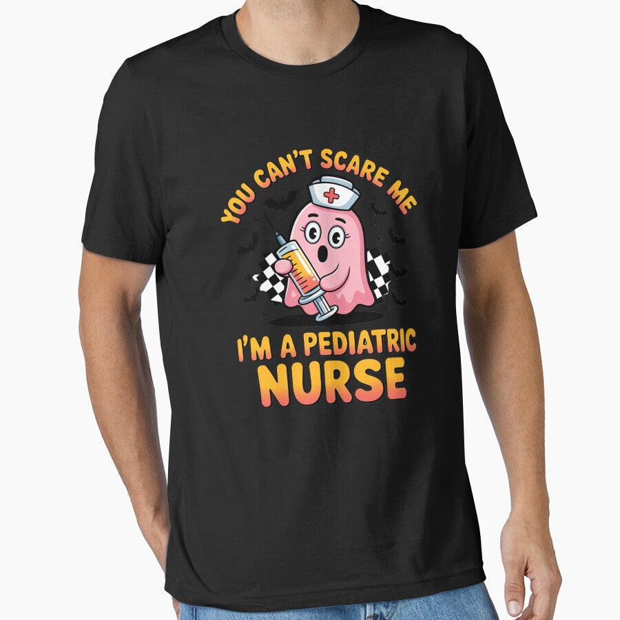 Funny Halloween Ghost Spooky Pediatric Nurse by ShelFisher