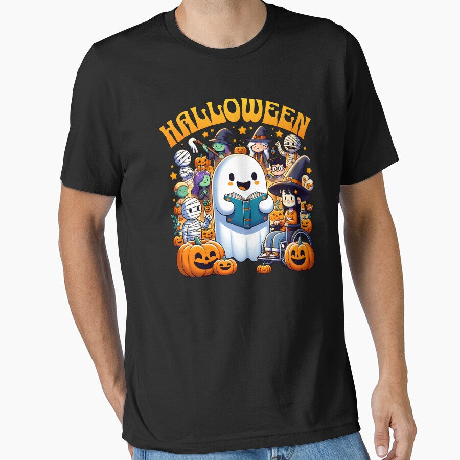 Ghost Reading Books Bookish Halloween by ANNINOART ⭐⭐⭐⭐⭐