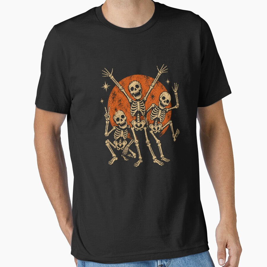 Dancing Skeleton Trio Vintage Halloween Party by WILLIAMS-BR