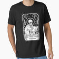 The Reader Tarot Card Skeleton Bookish Halloween Spooky by Dolostope