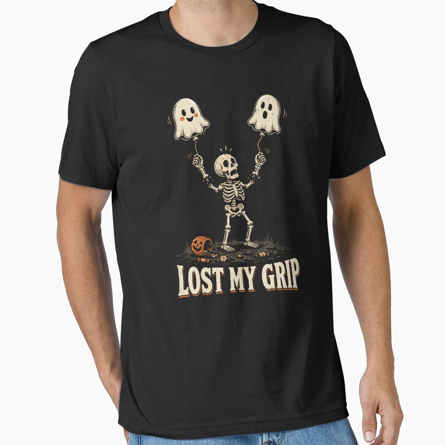 Lost My Grip Skeleton – Funny Ghost Balloon Halloween by will freed18