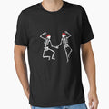 Christmas Skeletons In Love Couples Goth Dancing Skeletons Gear by DynamicDesign