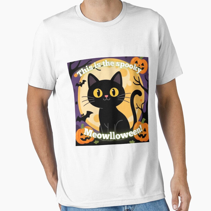 Spooky Black Cat Meowlloween by Pets & Memes & Stuff