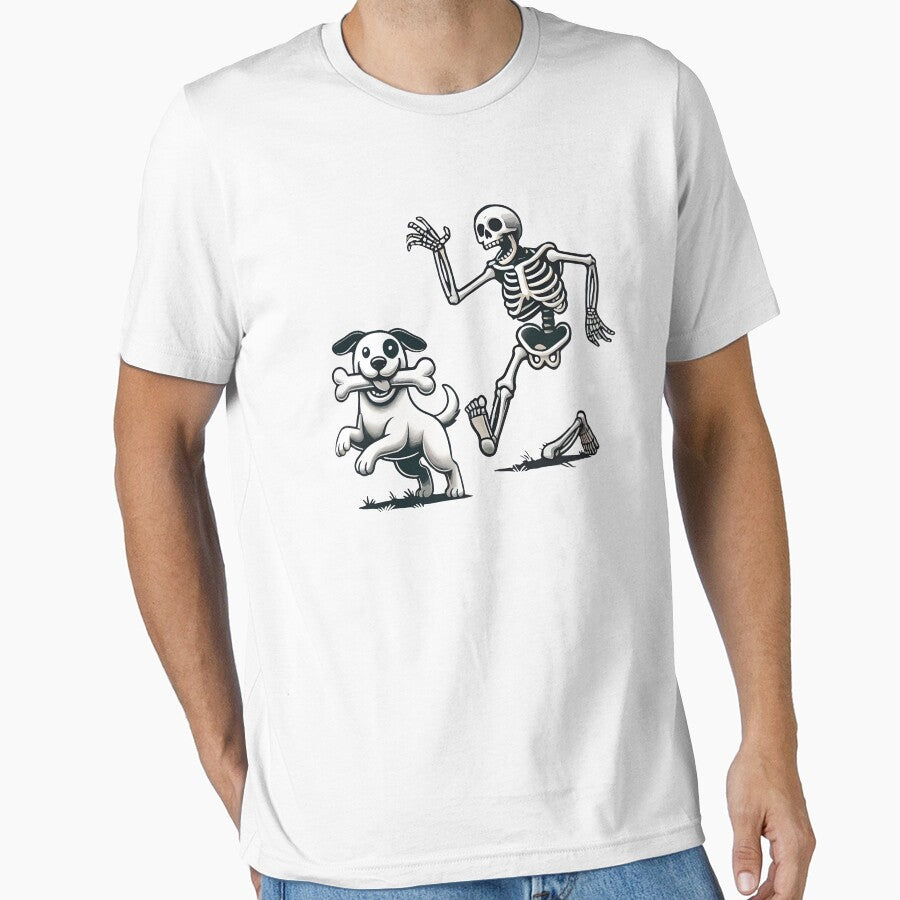 Skeleton Chasing Dog by Zacharieello