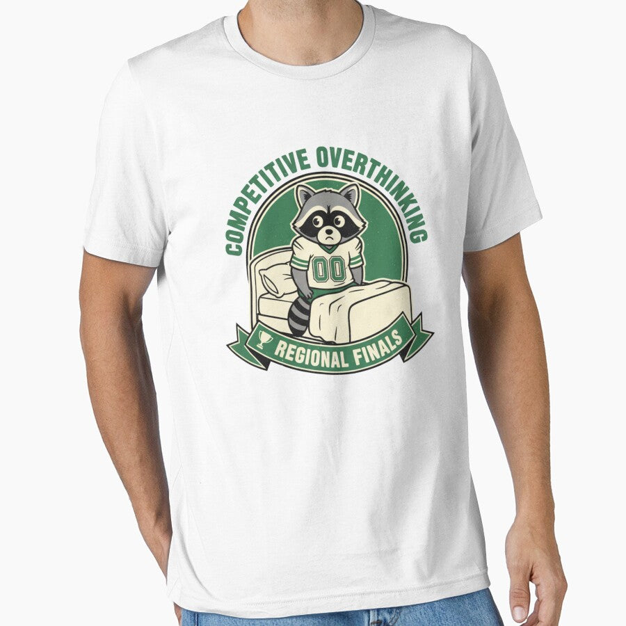 Competitive Overthinking Regional Finals Funny Raccoon by CF_VintageDesign